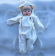 Vindfleeceheldress Beige