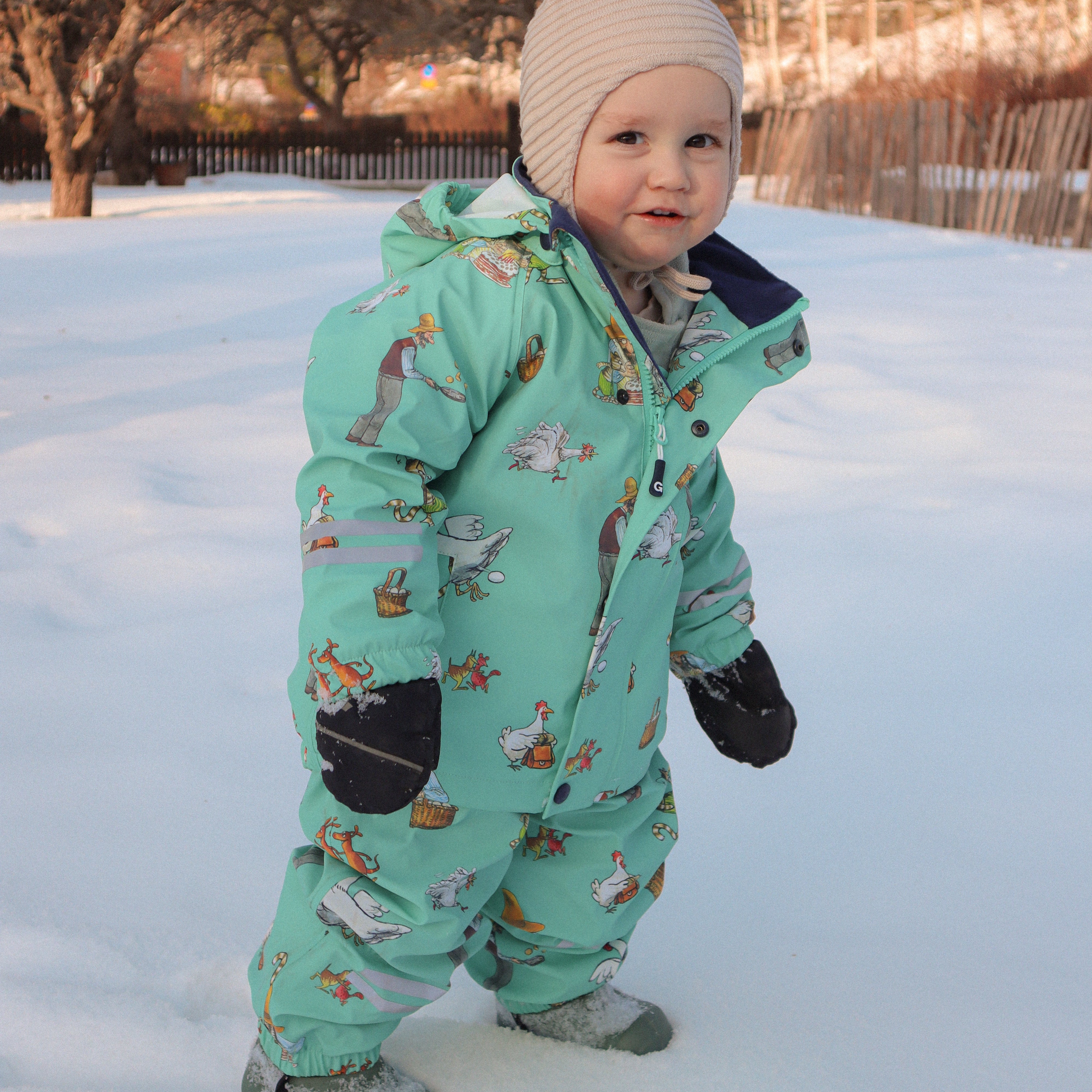 Regenkleidung mit Fleece gefüttert Pettersson und Findus Mint