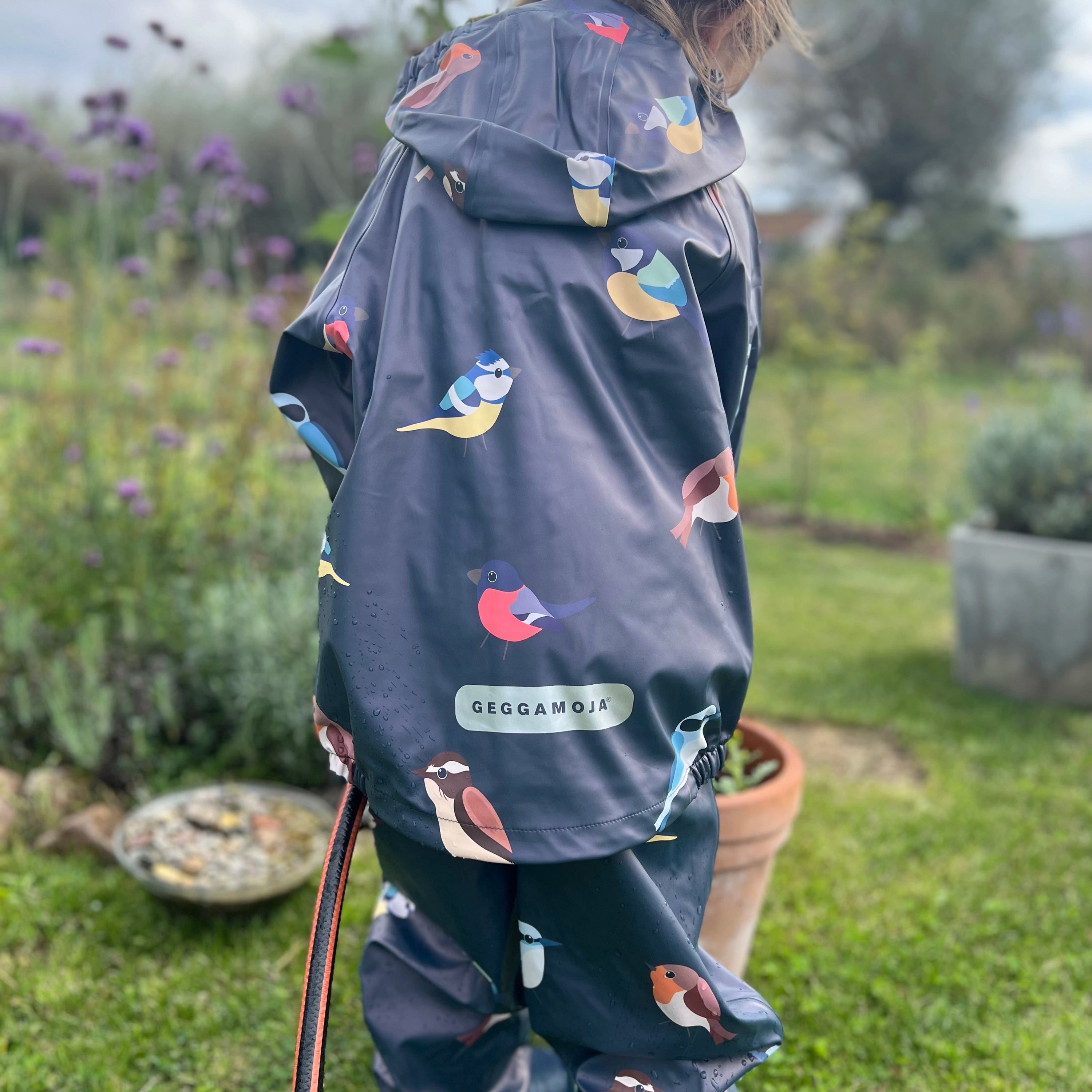 Regnsett ofodrat Birds Navy