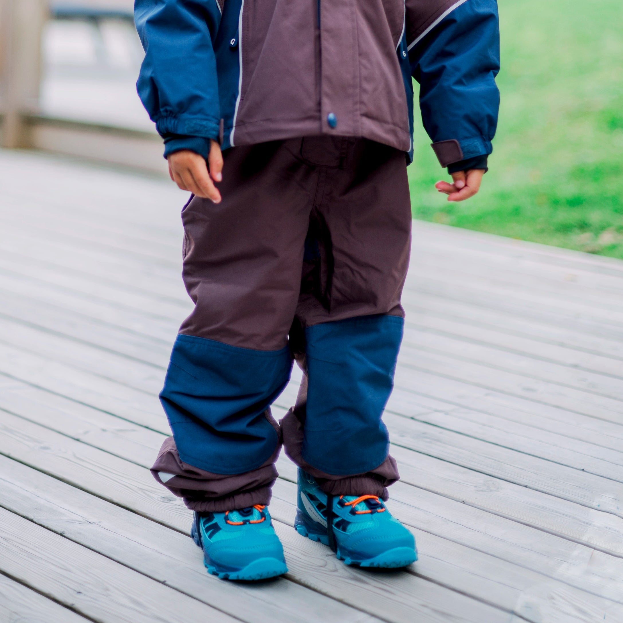 Skalhosen hoch Braun/Marineblau