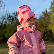 Fleece-Mütze Bambu Schleife Rosa