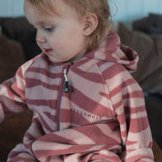 Fleece Overall Zebra Plum