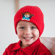 Knitted Hat Pippi Longstocking Red