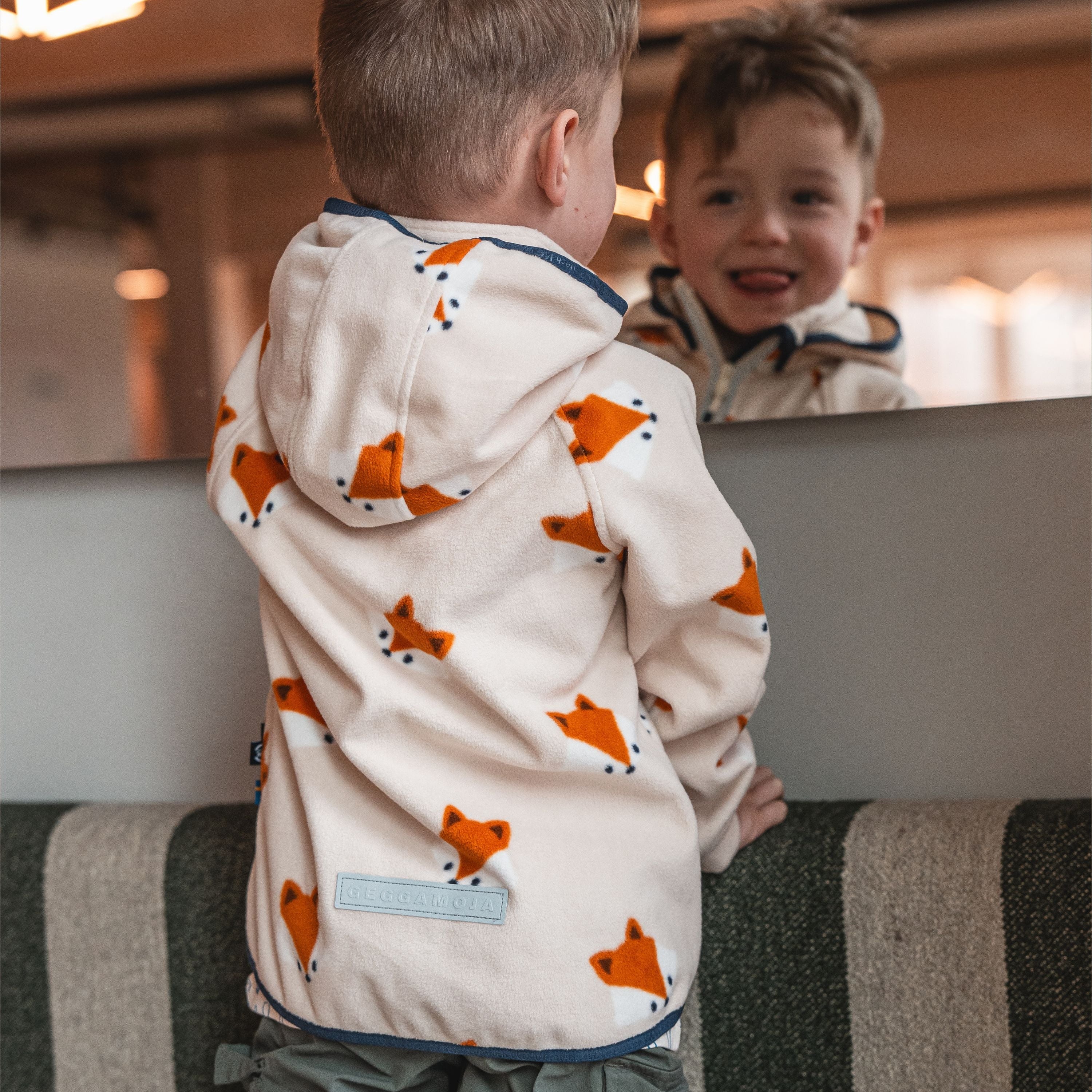 Vindfleece jacka Räv Beige