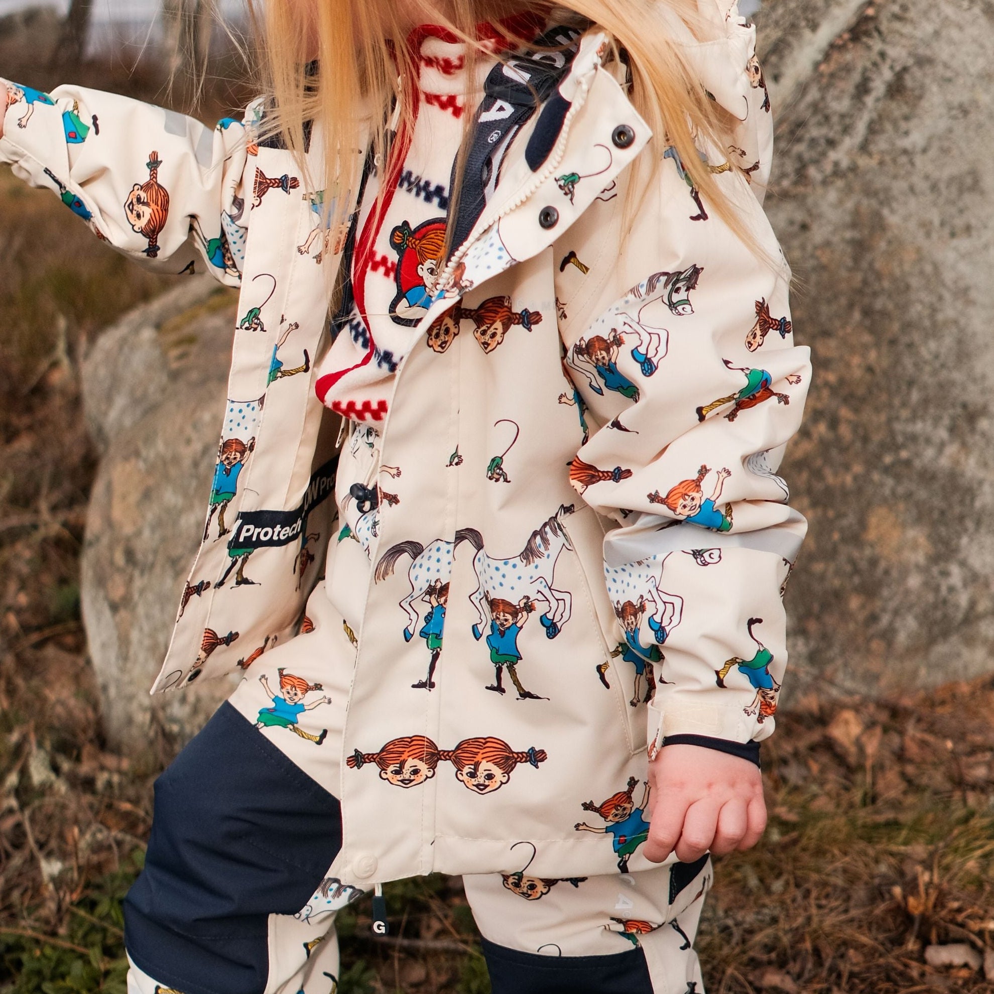 Skaljacka Pippi Långstump Beige