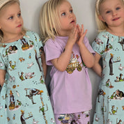 Pyjamas-set Pettson och Findus Lila