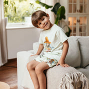 Pyjama-Set Pettersson und Findus Grün