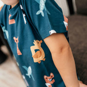 Sommerkleid Bambus Tierbuchstaben
