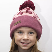 Stickad mössa Rosa Leo
