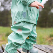 Regenkleidung Punkte Minze