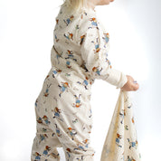 Pyjamas Pippi Langstrømpe myk beige