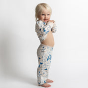 To-delt pysjamas Bambus Hunder