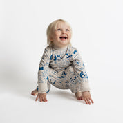 To-delt pysjamas Bambus Hunder