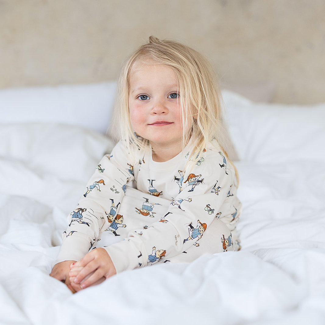 Nattlinne Pippi Långstrump soft beige