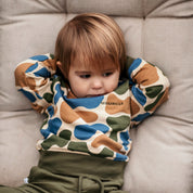 College Sweatshirt Terazzo Beige