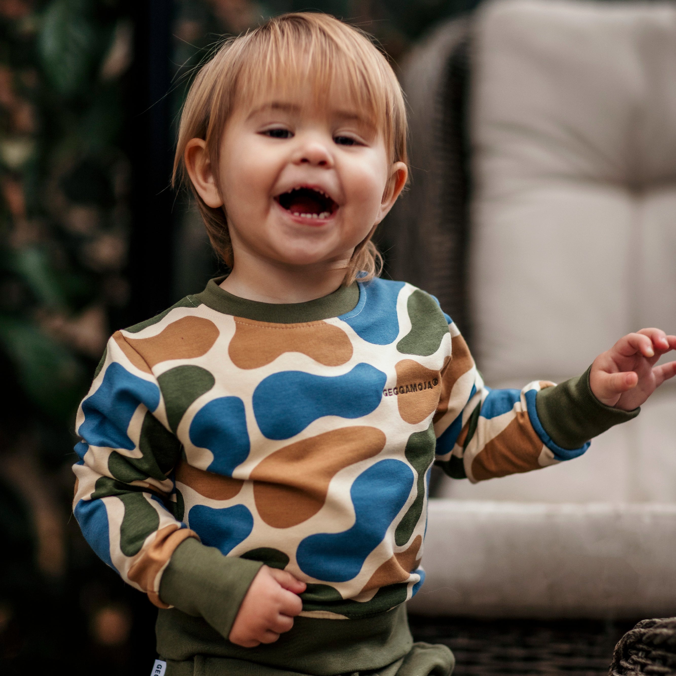 College Sweatshirt Terazzo Beige