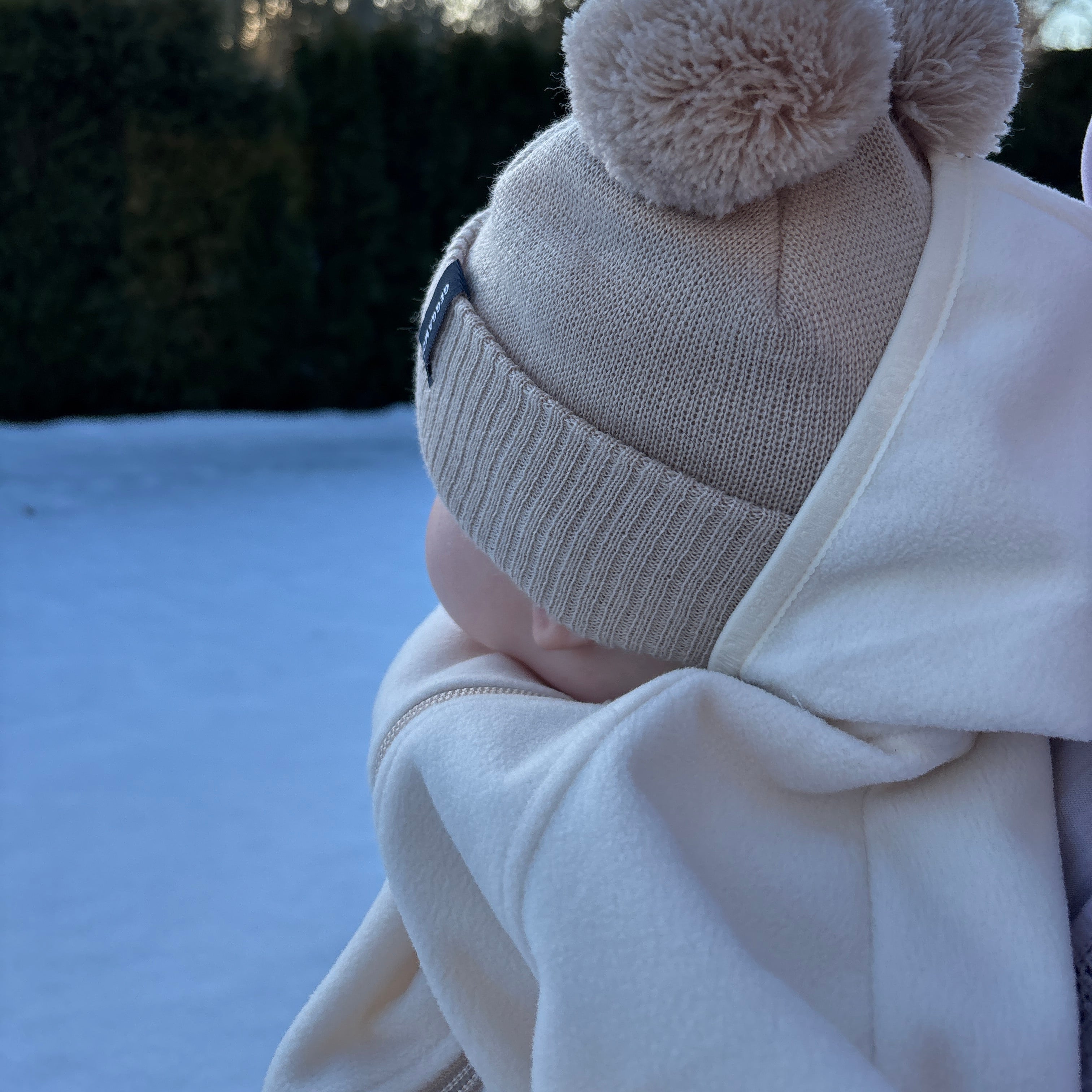 Vindfleeceheldress Beige