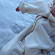 Vindfleeceheldress Beige