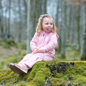 Fleece Suit Hearts Pink