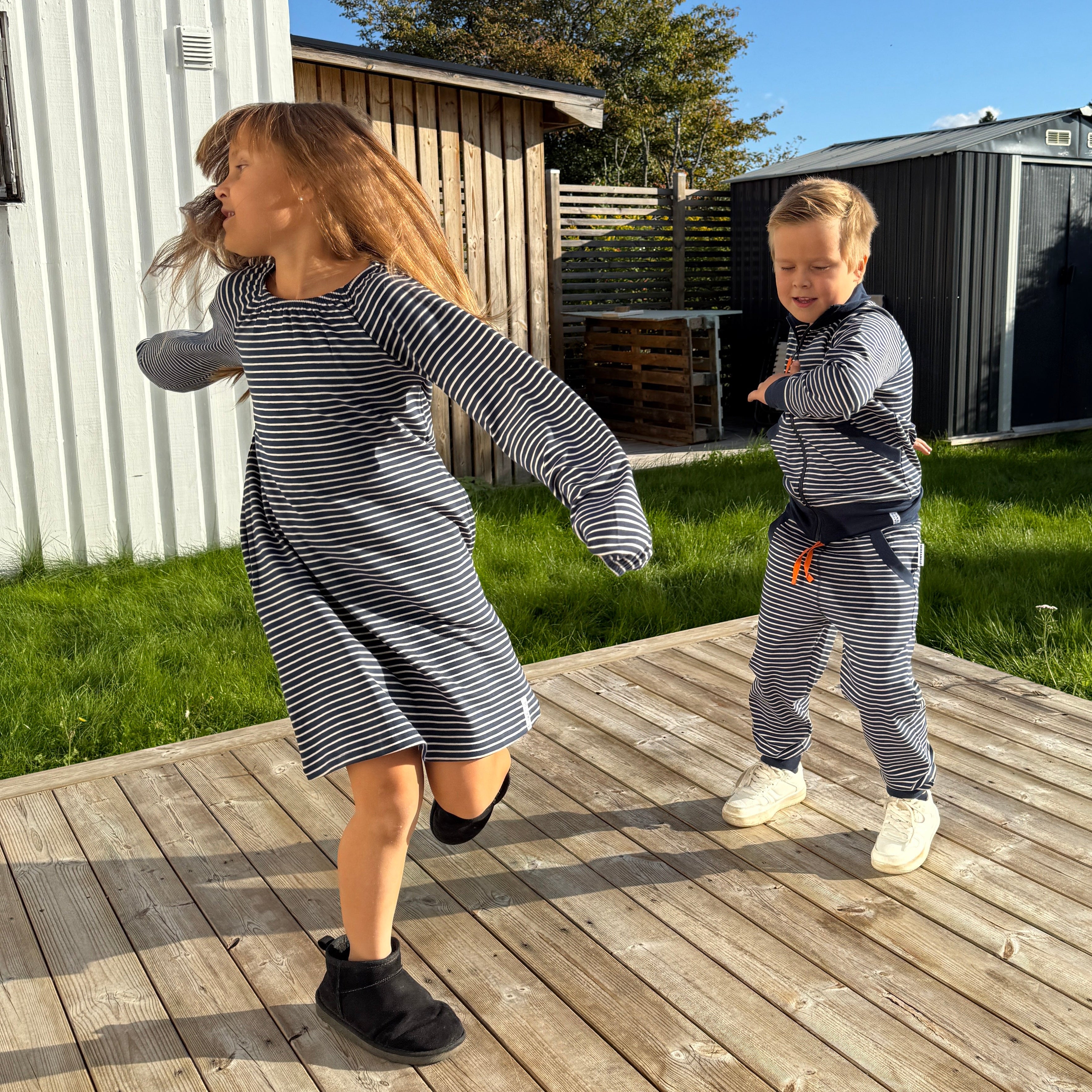 Singoallaklänning Navy/Beige