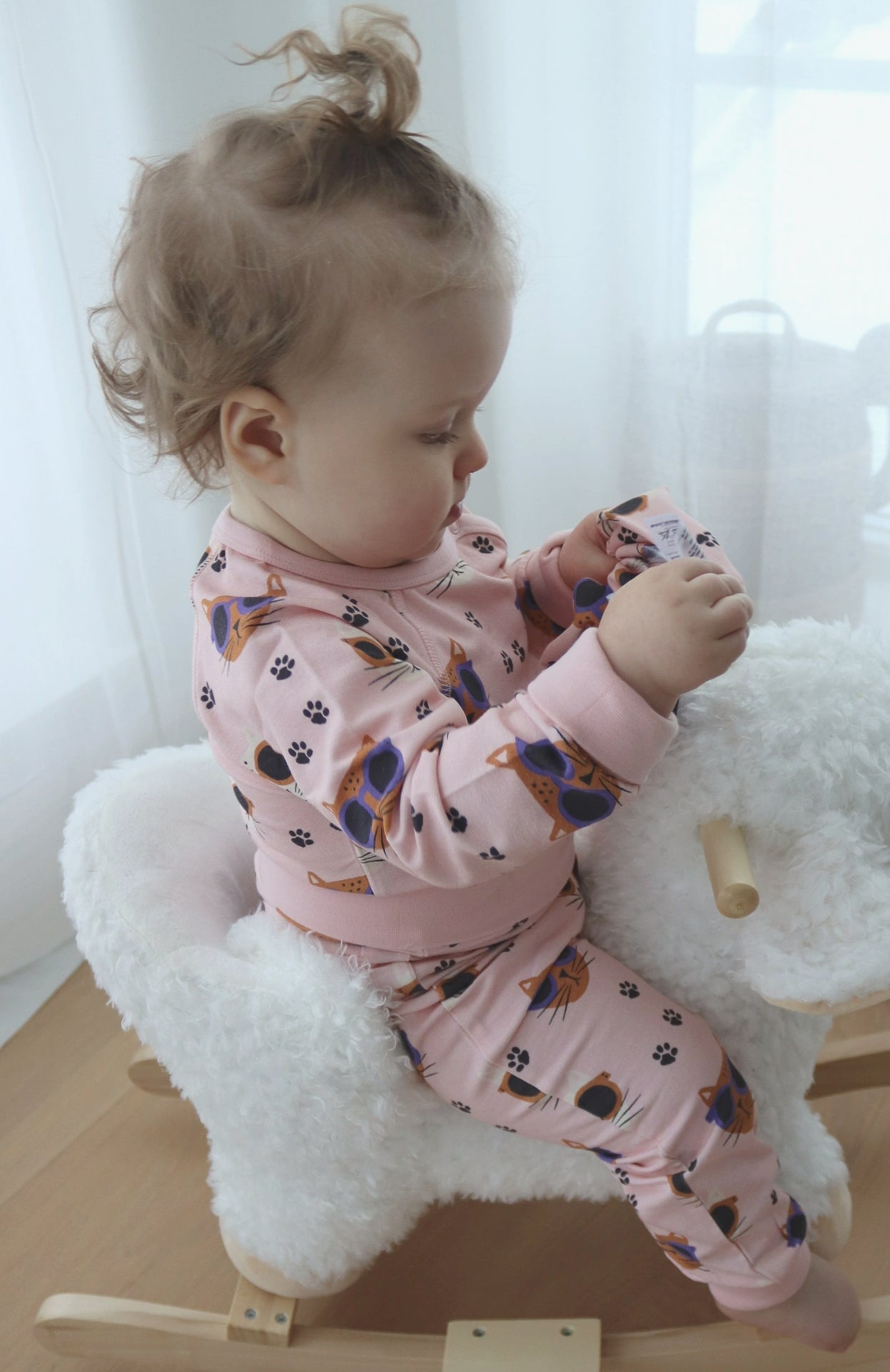 Body Bambu Cool Cats Rosa