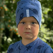 Mütze Bambus Astronaut Blau