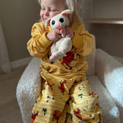 Tvådelad Pyjamas Mamma Mu och Kråkan Gul/Vit