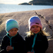 Knitted hat Rainbow Purple