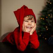 Weihnachtsmütze Dunkelrot