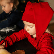 Weihnachtsmütze Dunkelrot