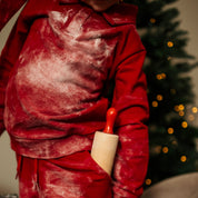 Pullover mit Kragen Dunkelrot