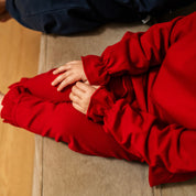 Pullover mit Leggings Dunkelrot