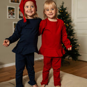 Pullover mit Leggings Marineblau