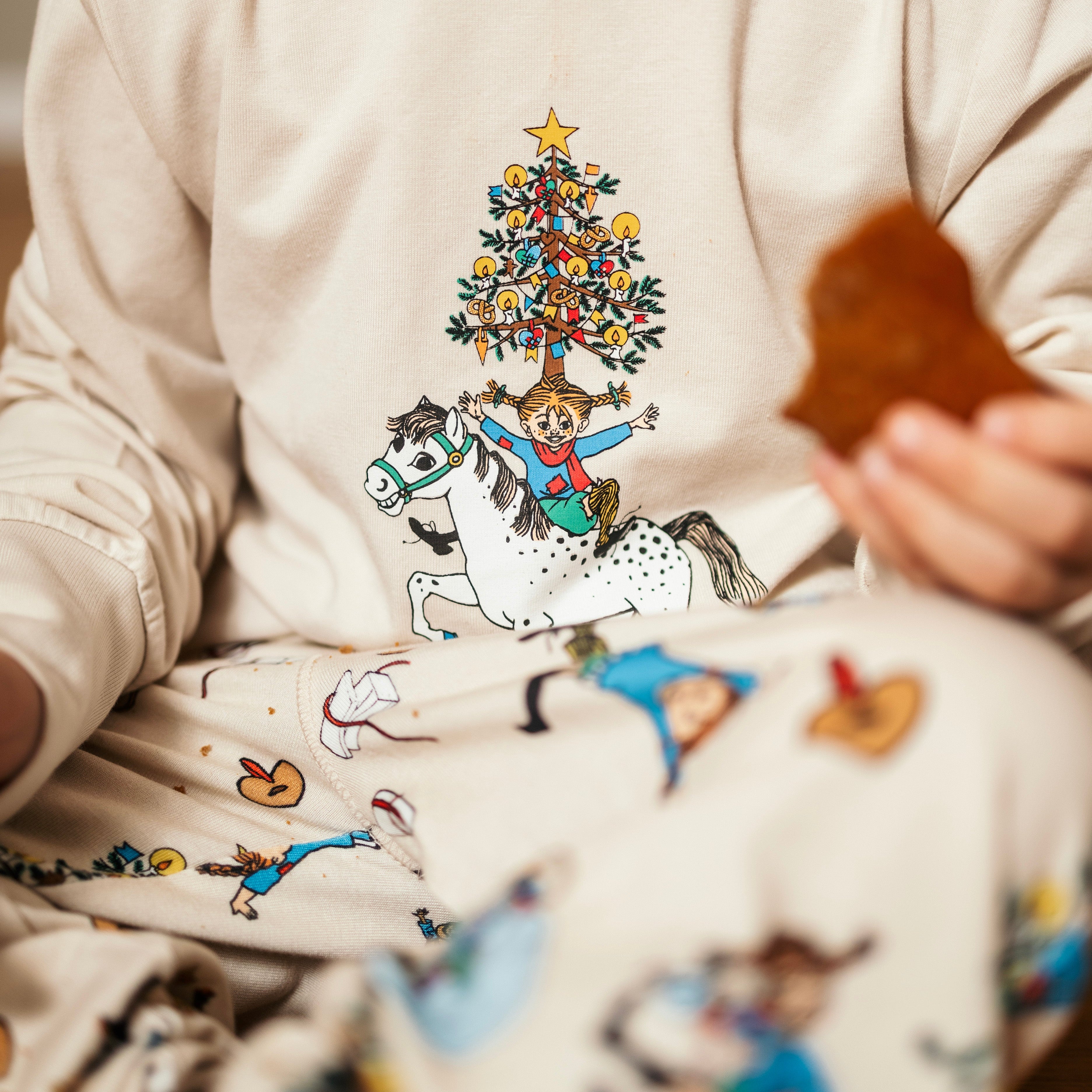 Pyjamas zweiteilig Pippi Langstrumpf - Weihnachts-Pyjamas