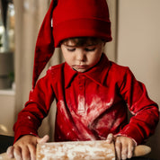 Pullover mit Kragen Dunkelrot