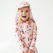 UV-Sonnenkappe Pippi Langstrumpf Rosa