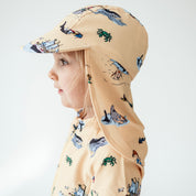 UV-Sonnenkappe Pippi Langstrumpf Gelb