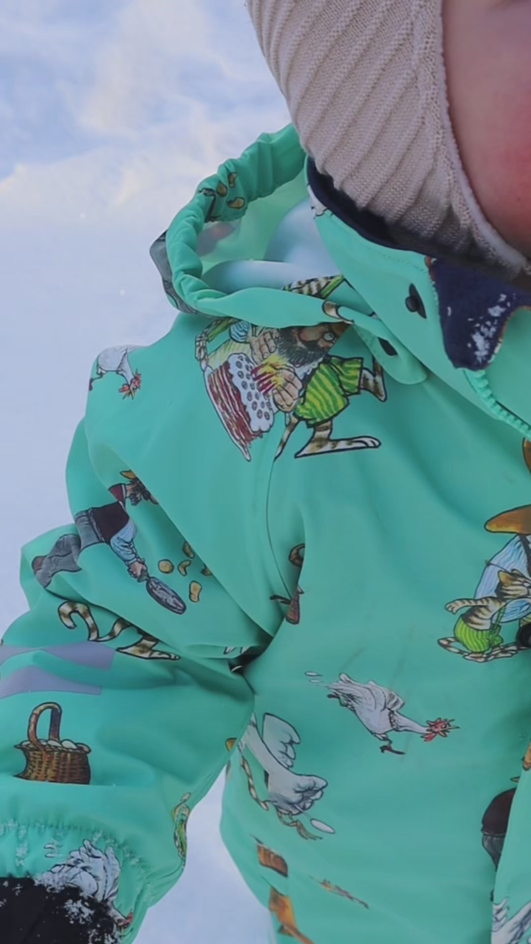 Regenkleidung mit Fleece gefüttert Pettersson und Findus Mint