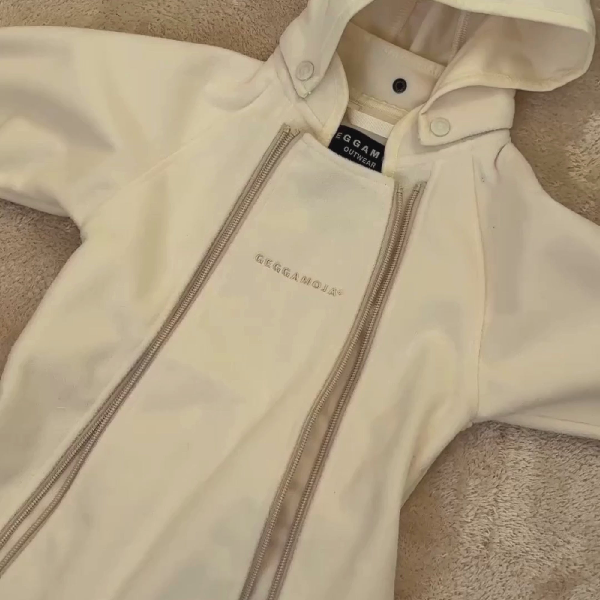 Vindfleeceheldress Beige