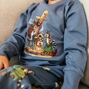 Pyjamas tvådelad Pettson och Findus Blå
