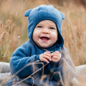 Helmet Cap Wool Fleece Blue