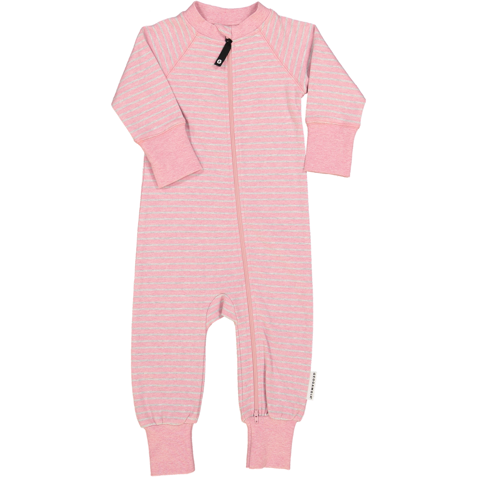 Two Way Zip Pyjamas Classic Pink Daisy Stripe 86 92