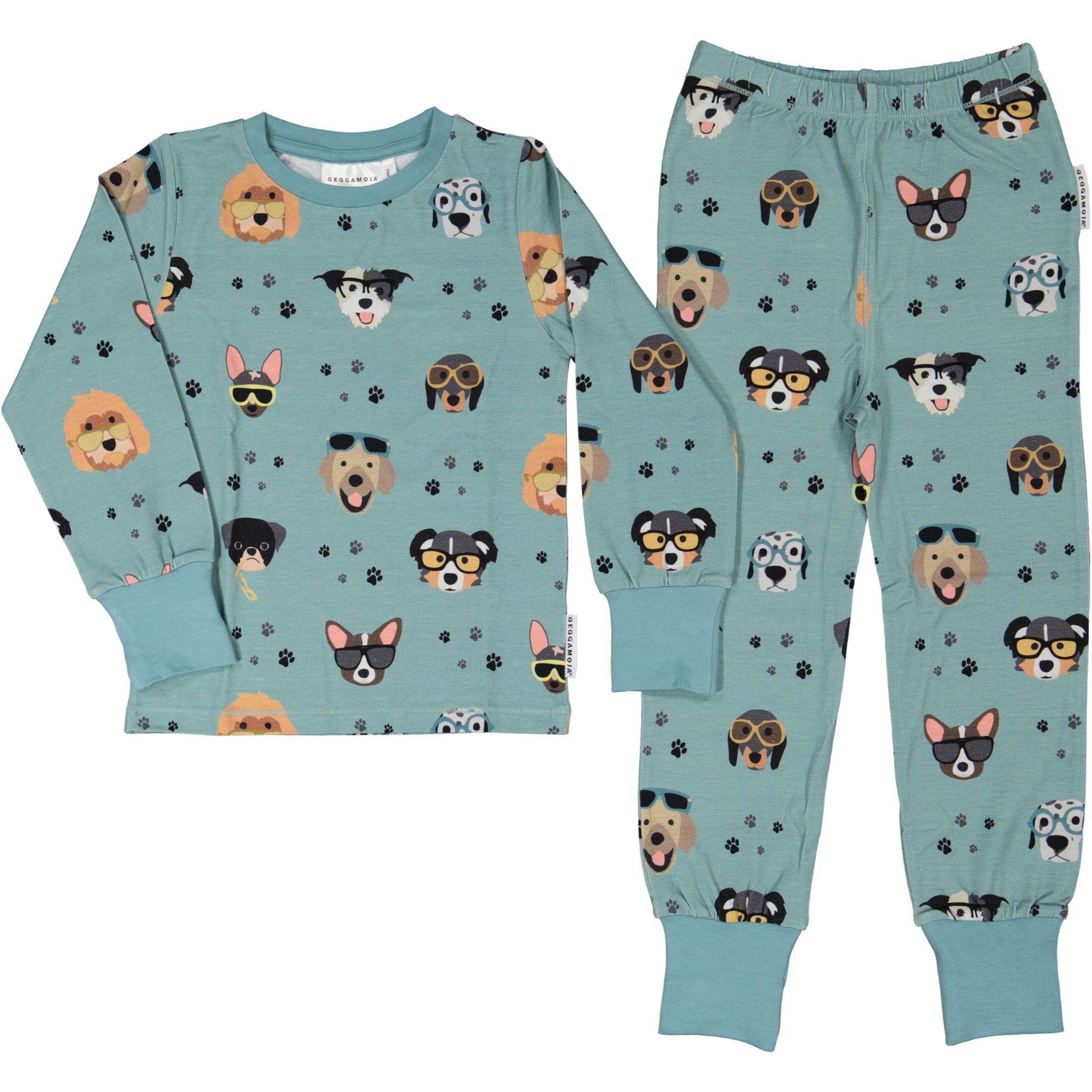 Pyjamas tvådelad Bambu Doggy Cool Blå 98/104