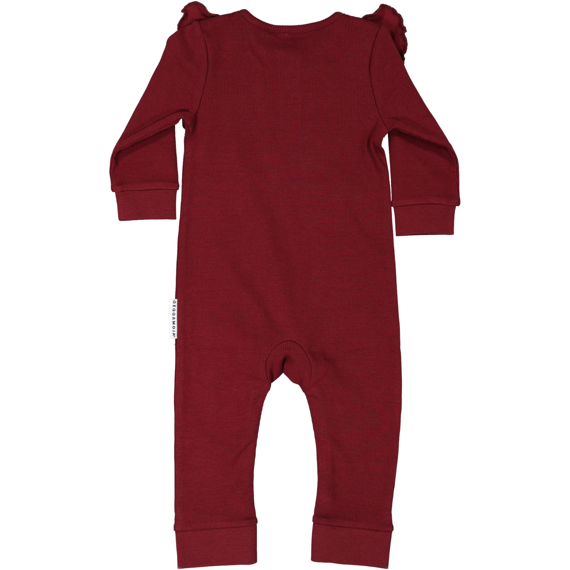 Burgundy top baby suit