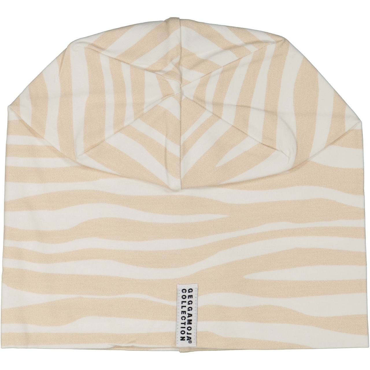 Bamboo beanie Soft beige zebra  Mini 0-2 m