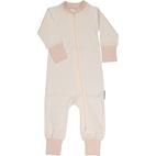 Pyjamas two way zip L.pink/offwhite 50/56