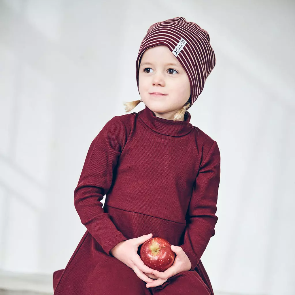 Topline cap Burgundy/peachXXS 6-12 m