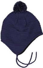 Knitted helmet hat Navy  2-6Y