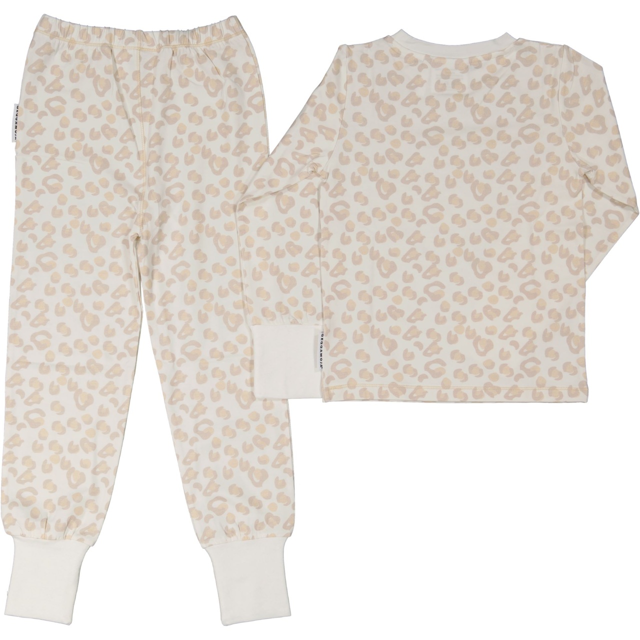 Bamboo Kaksiosainen pyjama  Soft beige leo 134/140