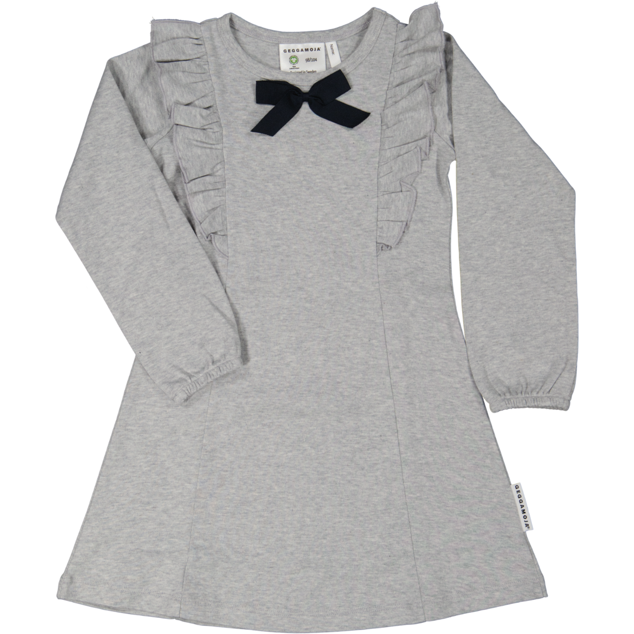 Bow dress Grey melange  50/56